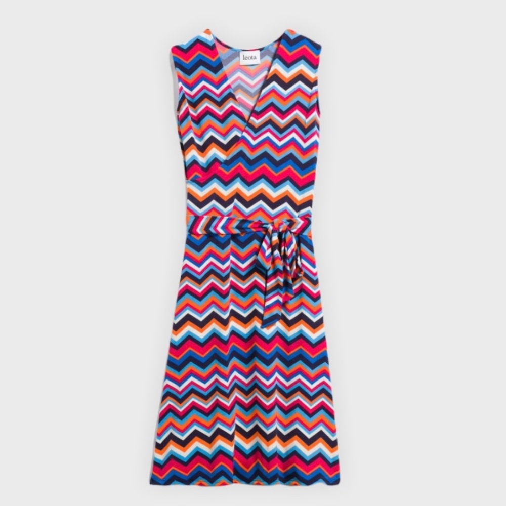 Faux Wrap Knit Dress